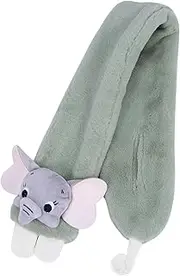 [DEARMAMY] Plush Elephant Scarf Warm Winter Wrap for Boys Adorable Cross Tie Design Lightweight Breathable Plush Material present