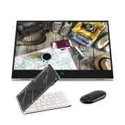 New HP E14 G4 Portable Monitor Bundle w/ Folding Wireless Keyboard and Mouse