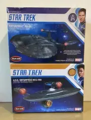 2pc Bundle of Polar Lights Star Trek Spaceship Model Kits NIB Discovery & Enterp