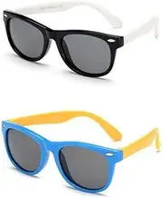 [CZSHEYDOKI] Rubber Flexible Kids Polarized Sunglasses Age 3-10