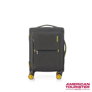 【AMERICAN TOURISTER 美國旅行者】20吋 DROYCE 可擴充防盜拉鍊抗菌輕量布面軟殼登機箱/行李箱/布箱(多色)