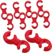 Abaodam 10Pcs Bike Tube Clips S Hook Buckle for Brake Gear Wire Fixing Durable Cable Management Clamps for Mountain Road Bikes Tidy Organization for Cycling Needs