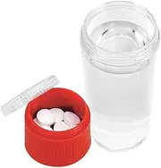 Leona Co 2 in 1 (Pills & Water) Medicine Bottle Travel 40ml