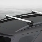 Giantz Universal Car Roof Rack Cross Bars Aluminium Silver Adjustable 1200mm Car 90kgs load Carrier