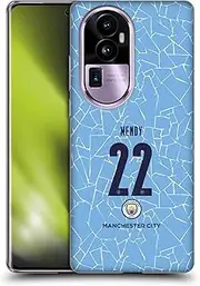 Head Case Designs Officially Licensed Manchester City Man City FC Benjamin Mendy 2020/21 Players Home Kit Group 2 Soft Gel Case Compatible with Oppo Reno10 Pro+