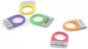 ID Tags for Wine Glasses (Assorted Colors, Set of 6)