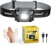 LED Head Torch Headlamp, Motion Sensor Control, 650 Lumen Bright 20 Hours