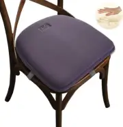 Big Hippo Non Slip Rubber Back Chair Pads, Grey Memory Foam Seat Cushion