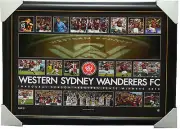 Western Sydney Wanderers 2013 A-League Premiers Plate Sports Print Framed
