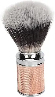 NYLON BEARD FOAMING BRUSH GENTLY CLEANING SYNTHETIC LATHER FOR COMFORTABLE GROOMING EXPERIENCE (Rose Gold)