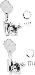 SUPVOX 2 Sets Strong Metal Guitar Tuning Peg Button Bass String Tuner Guitar Accessories Easy to Use Right Hand