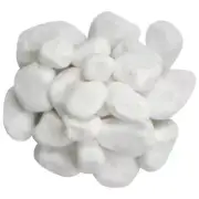 Landscape Pebbles Rocks Stones Garden Fountain Patio Lawn White Decorative