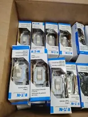 (10) Eaton CSB320LA-BX-LW Commercial 3-way Toggle Switches. New