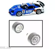 Scalextric W9313 Rear Wheels Gear Axle & Tyres For Toyota Supra Ultraflow NEW