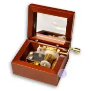 Wooden Hand Crank Music Boxes With Sankyo Musical Movement (30 Tunes Option)