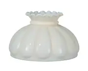 B&P Lamp 9 7/8" Shade, Melon, Cream Bg.