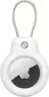 Protective Case for Apple AirTag with Wire Cable Enabled Secure Hold (White)