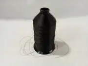 Coats Star Bonded Nylon Black Black Sewing Thread Spool 16pt TEX45 CSB46