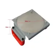 TECHTONGDA 8"x8" Pizza Dough Press Machine Manual Pasta Maker with Molds