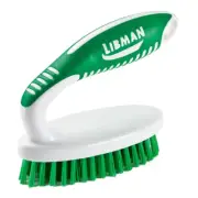 Libman Scrub Brush with Handle, Multi Purpose Kitchen Bathroom Floors Cleaning
