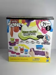 Play-Doh Slime Neon Blast Variety Pack 14 Colors 5 Textures Mix Ins New