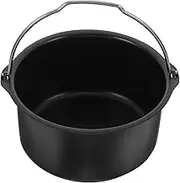 VALICLUD Air Fryer Baking Tray Pan Non-Stick Round Cake Mold for Roasting Baking Frying Pizza Pan Multipurpose Kitchen Accessory for Even Heat Distribution