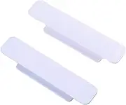 Perfk 2 Pieces Cabinet Drawer Handles, Self Stick, Stick on Handle, Auxiliary Device Instant Sliding Door Knob Pull for Door, White