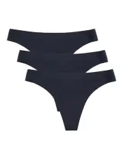 [Modibodi] Seamfree Period Thong 3 Pack Light-Moderate Black