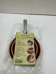 Brentwood BFP-2810C 8-inch and 10-inch Non-Stick Induction Copper Frying Pan Set