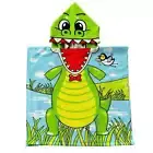 Hooded Beach Poncho Towel - Crocodile