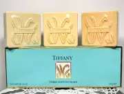 Vintage Tiffany & Co. NY Scented Perfume Soap Set Sealed Turquoise Box Authentic