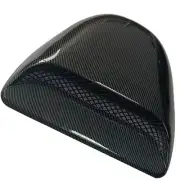 Air Flow Intake Hood Scoop Vent Bonnet Cover Carbon Fiber Look Car Decorative