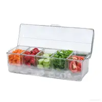 在飛比找蝦皮商城優惠-廚房收納盒 壽司輕食沙拉水果便當盒 透明長方形塑膠帶蓋冰塊保