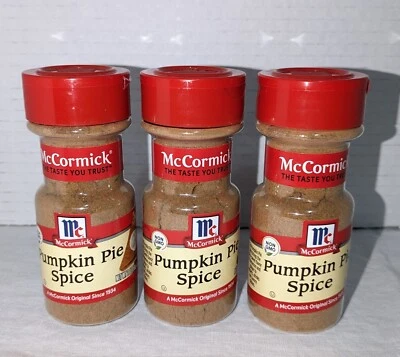 Three 2oz jars (6oz total) McCormick Pumpkin Pie Spice BB date 5/2025