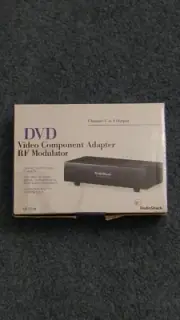 Radio Shack RF Modulator DVD Component Adapter 15-214, Black, Brand New