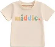 [Chloefairy] Brother Sister Matching Outfits Big Middle Little Sibling Shirt Baby Summer Romper Pregnancy Announcement Shirts
