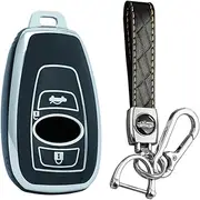 KUNIO TPU Car Key Fob Cover Case Fit for Subaru Forester BRZ Legacy B4 XV Outback Keychain Key Holder Key Cover 3 Button