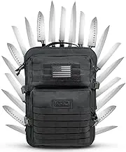 Chef Sac Chef Knife Bag Tactical Backpack | Knife Carrying Case with 30+ Pockets for Knives and Culinary Tools | Knife Organizer Bag for Chefs | Knives & Tools Not Included (Tactical Backpack (XL))