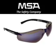 MSA - Nullarbor Blue Mirror Safety Glasses Scratch Resistant Anti-Fog 229207BB