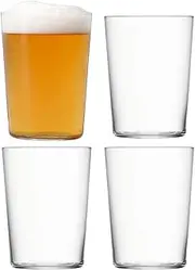 [LSA International] Gio Tumbler (Large) 560 ml Clear | Set of 4 | Dishwasher Safe | GI18