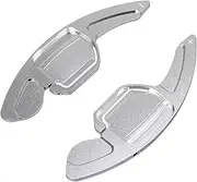 Car Steering Wheel Shift Paddles for A*UDI A3 S3 A4 S4 B8 A5 S5 A6 S6 A8 Q5 Q7 TT Car Steering Wheel Shift Paddle Cover Shift Extension Rodd HTEOPOEKFR(Silver)
