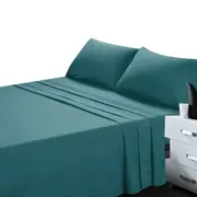 Soft Bed Sheet and Pillowcase Set Ultra High GSM - Biscay Blue