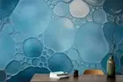 3D Bubble Blue Wallpaper Wall Mural Removable Self-adhesive Sticker4726