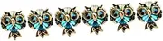 [WRITWAA] 2 Pairs Owl Earrings Earrings for Dangle Earrings for Women Crystal Earrings for Women Summer Earrings Owl Jewelry for Women Summer Jewlery Simple Alloy Miss