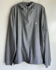 NWT Linksoul Grey Boardwalker AC Hooded 1/4 Zip Golf Jacket {LS562} Size XXL