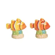 Beachcombers Clownfish Ceramic Salt and Pepper Shaker Set 3.1 Inch