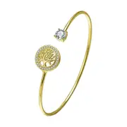 Hollow Tree of Life Bracelet Retro Fashion Jewelry Adjustable Hope Bangle