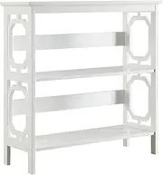 Oos Living Circle 2 Shelves Console Table, White