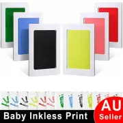Newborn Footprint Handprint Safe Foot Hand Baby Inkless Print Kit Wipe Paw Gifts