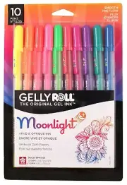 Sakura Gelly Roll Moonlight Bold Point Pens 10/Pkg-Assorted Colors